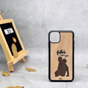 Ốp lưng iphone 11 Pro max khảm gỗ thủ công