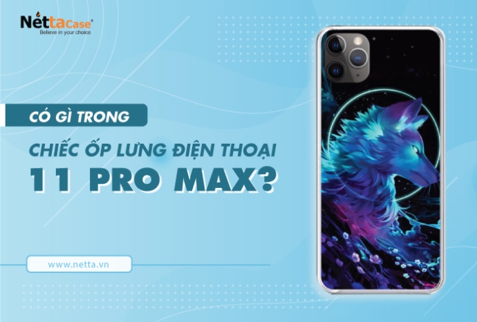 Có gì trong chiếc ốp lưng điện thoại 11 pro max của Netta